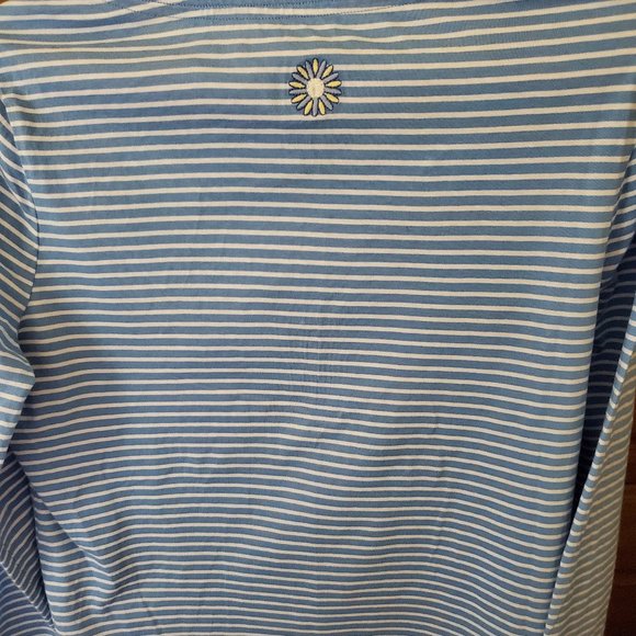 APPLESEED'S STRIPED TOP WITH EMBROIDERED DAISIES - Picture 2 of 7